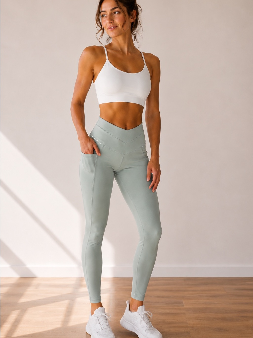 Gymshark High-Waisted V-Cut Pocket Leggings XS - Picture 1 of 10
